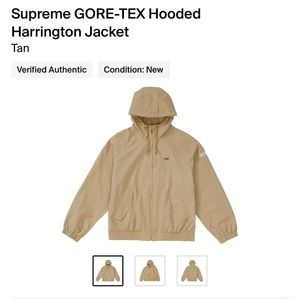 Supreme gore-tex Harrington jacket size xl 100% authentic